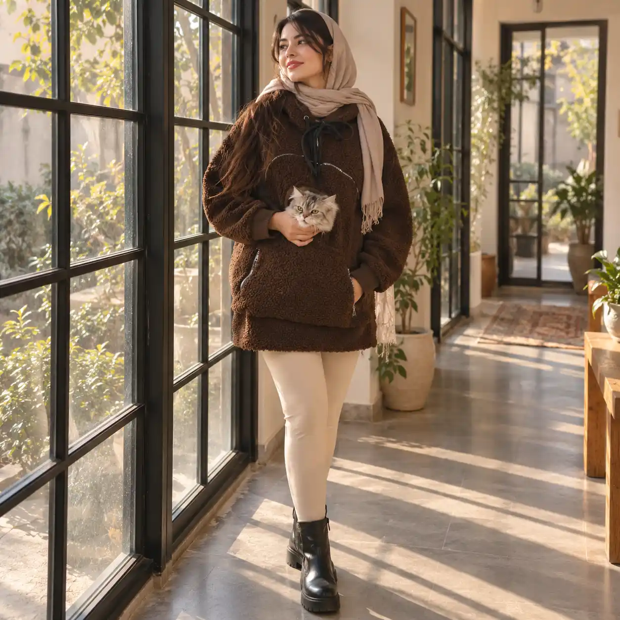 هودی حمل گربه
