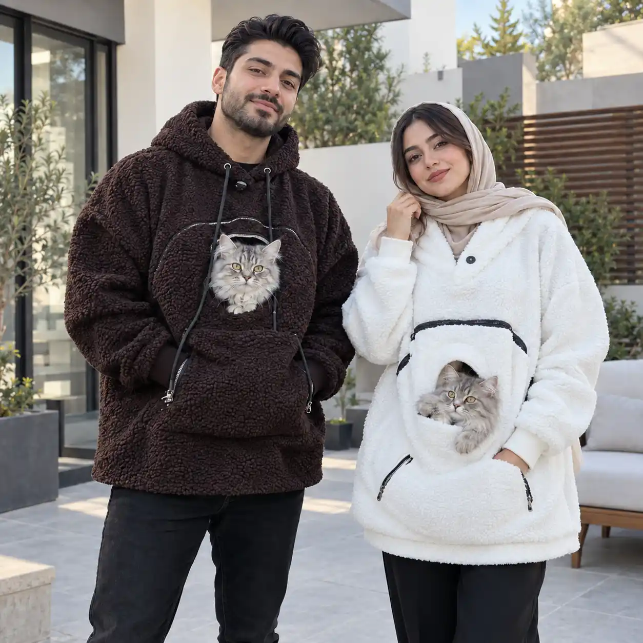 هودی حمل گربه